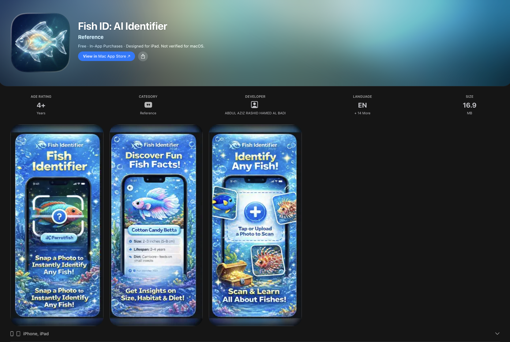 Fish ID AI Identifier